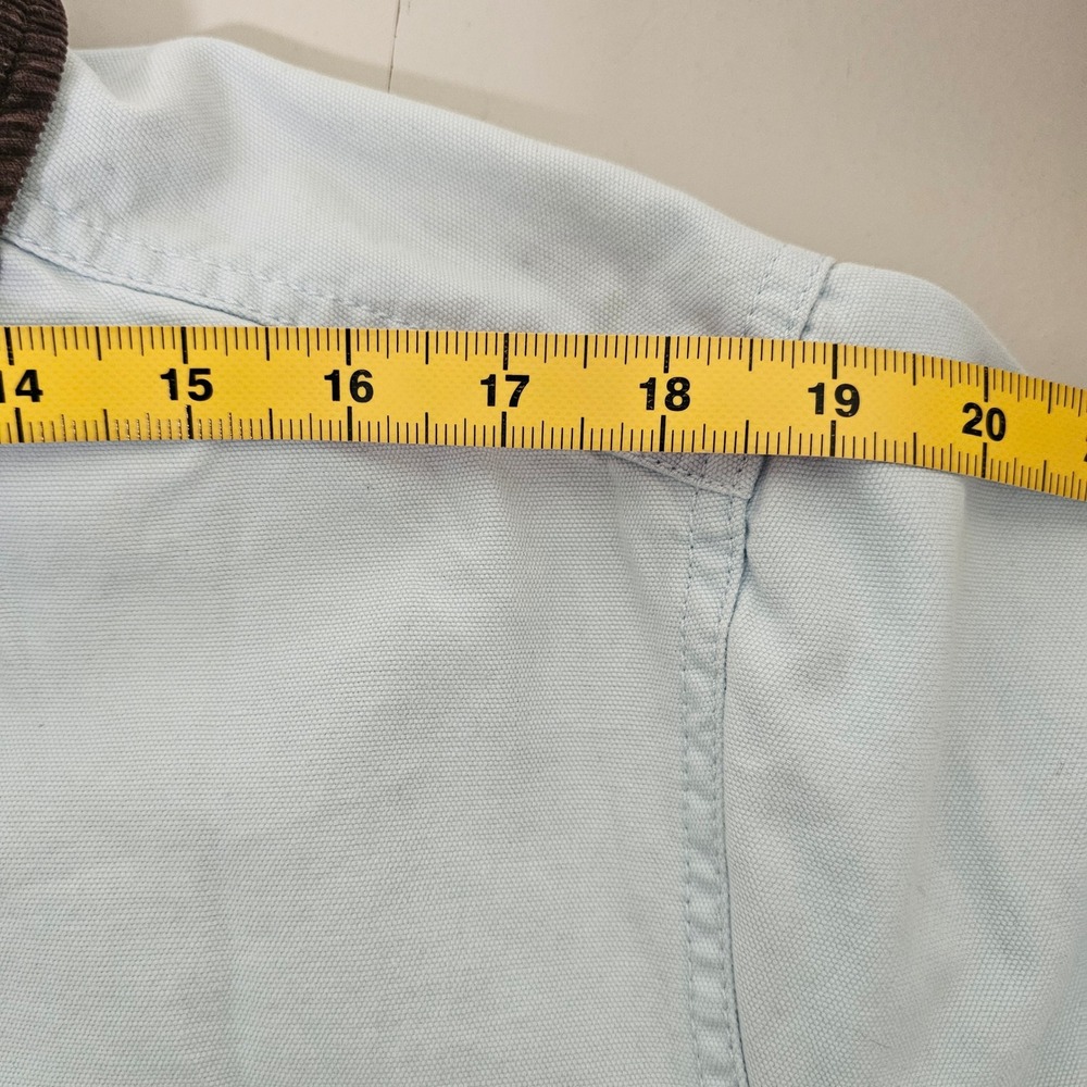 Lands End‎ Blue Barn Jacket Corduroy Collar Flannel Lined Womens 2XL Chore Coat - Picture 8 of 12